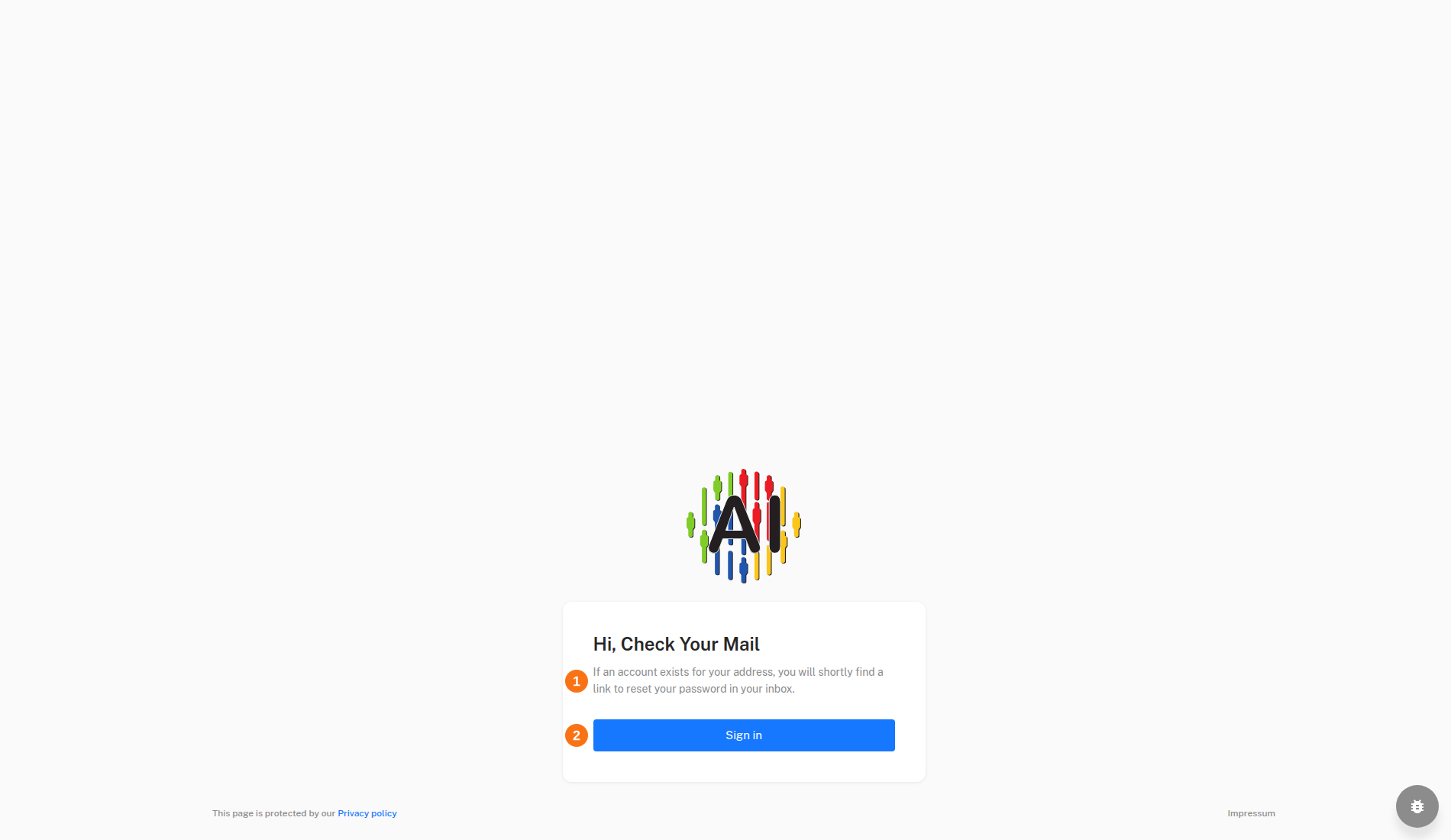 Hi, Check Your Mail page