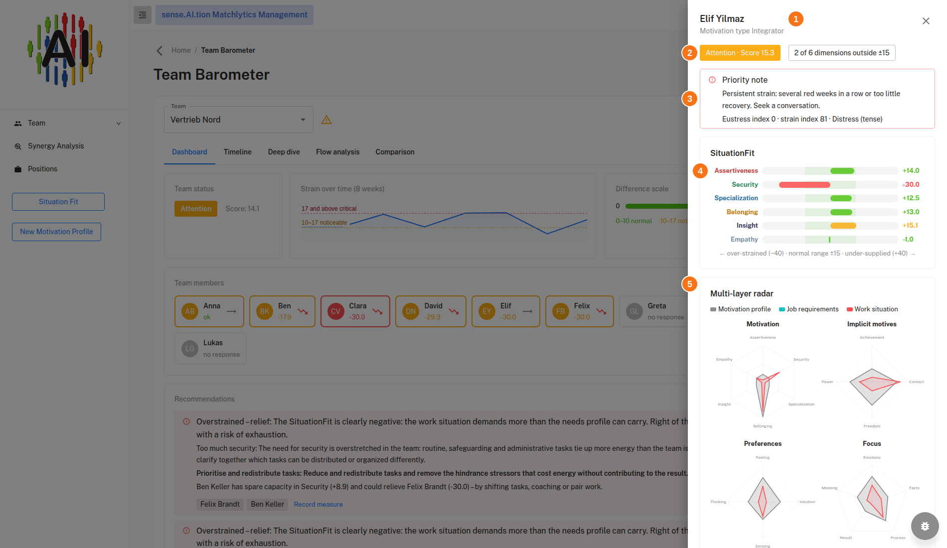 Member view with conversation guide