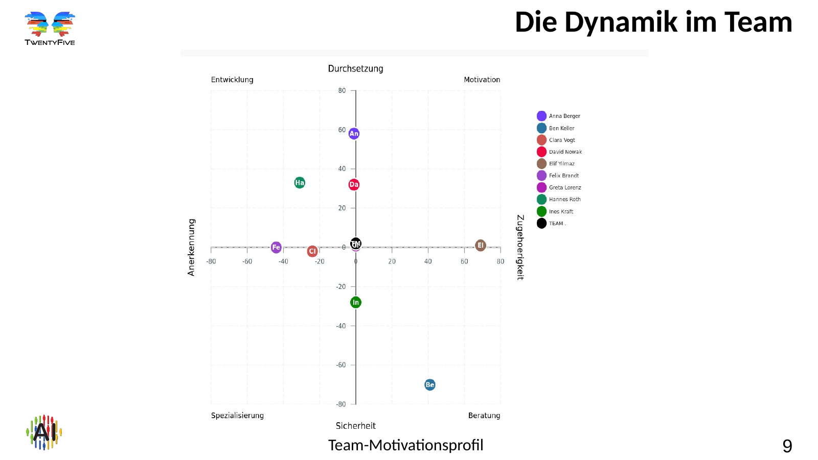 Folie 9: Die Dynamik im Team